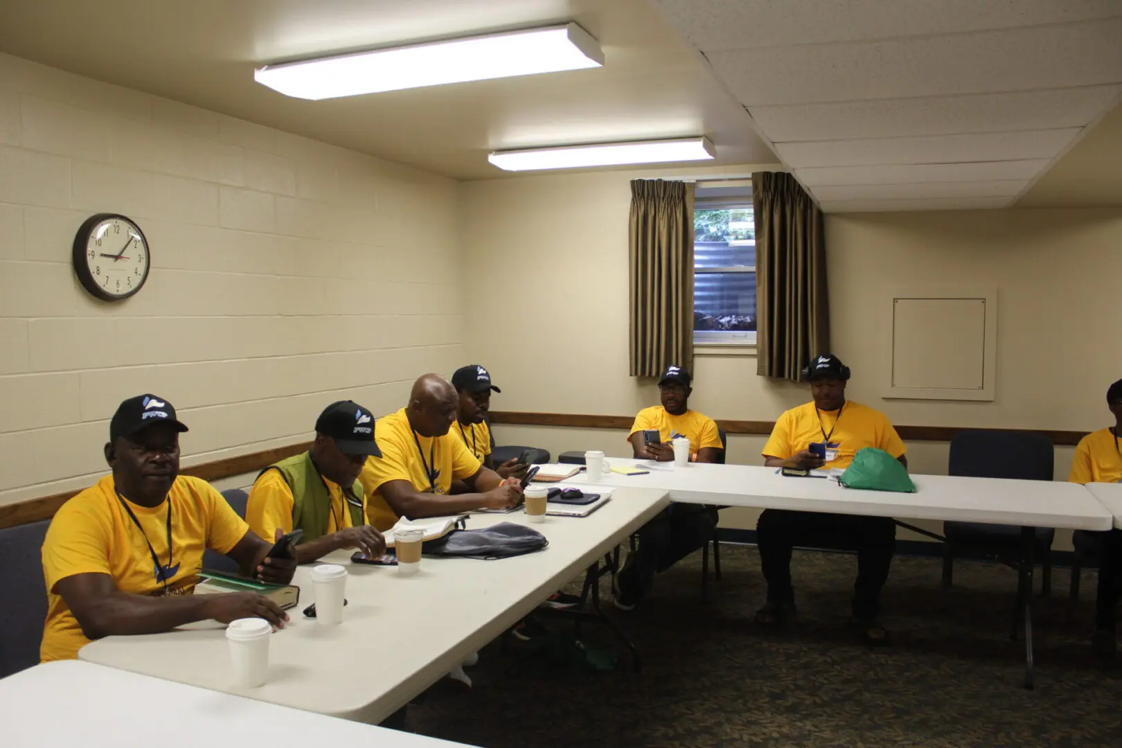 Group gathered in conference room